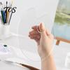 Artist Palette for Painting Acrylic Paint Palette, Clear Tray with Thumb Hole, Non-Stick Oil Professional Watercolor Mixing Acrylic, Oil, Painting,