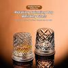 Premium Clear Whiskeys Glass with Rotating Base for Stress Reduction Crystal Cocktail WIne Glass Elegant Glassware Gift