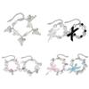 Adjustable Bowknot Tassels Wristband with Star Charm Stylish Bowknot Wristband with Faux Pearls Embellishments