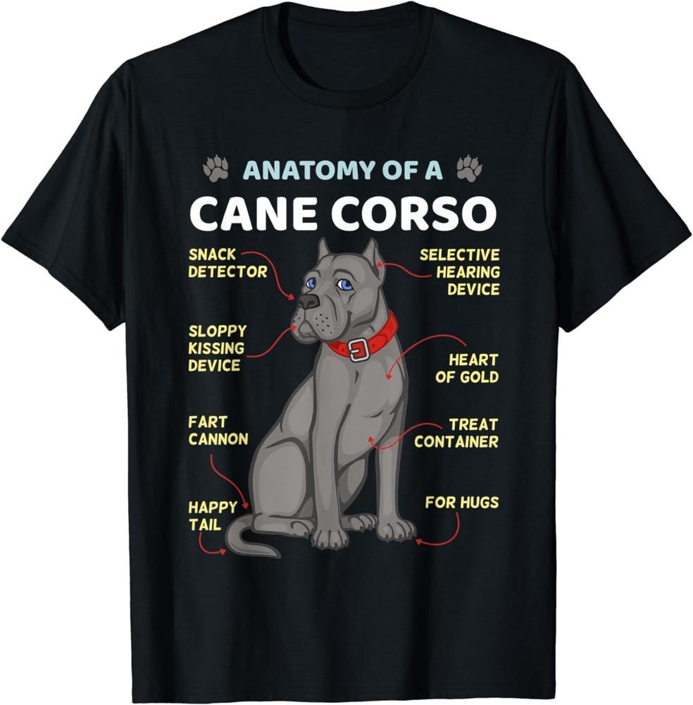 

Anatomy Of Cane Corso Italian Mastiff Dog Owner Gift Unisex T-Shirt M