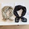 Retro Black Rose Cotton Silk Square Scarf for Women - Lightweight Summer Layering Neck Scarf