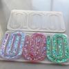 Earrings Silicone Molds Jewelry Making Mold Paper Clip Shape Pendant Moulds Silicone Texture Present for Art Enthusiasts