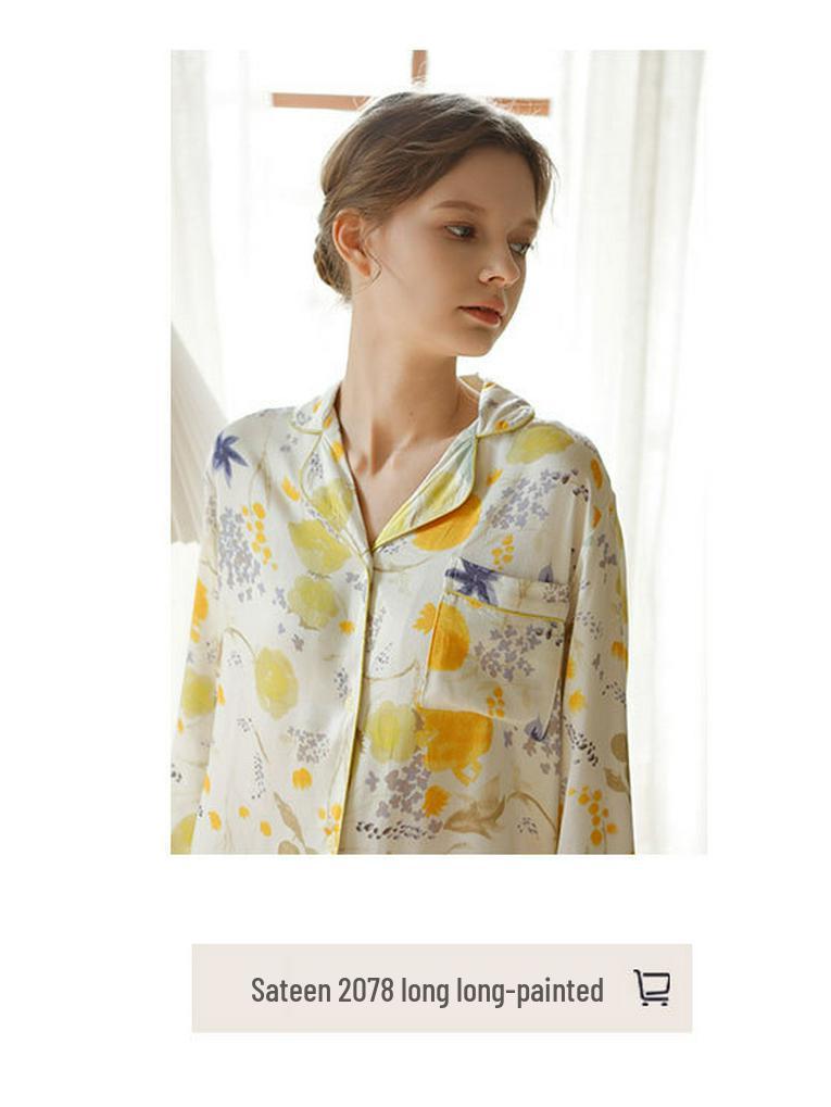 Damen Weihnachts-Satin-Pyjama-Set mit Kaninchen-Print - Kurzarm & Shorts