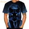 New Hot Sale Panther 3D Print T-Shirts Men Women Fashion Casual Short Sleeve T Shirt Oversized Harajuku Tees Tops Kids Clothing
