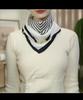 Silk Scarf Women'S Spring, Autumn And Summer Versatile Thin Magnetic Buckle Small Square Scarf Mother Scarf Scarf Neck Protection