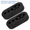 2Pcs Exhaust Hangers Universal 4 Holes Car Exhaust Mount Brackets Rear Rubber Muffler Hanger for Protecting Car System