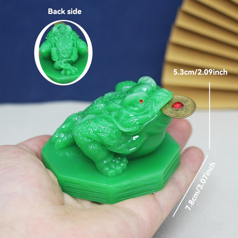Goldenes Glücksgeld Citrin Kröte Frosch Drache Feng Shui Figuren Skulptur Statue Glück Reichtum Wohndekoration Auto Ornamente