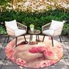 Pink Sloth Pattern Round rug,Carpet Rug for Living Room Bedroom  Playroom ,Non-slip Floor Mat,Holiday Gifts and Birthday Gifts.