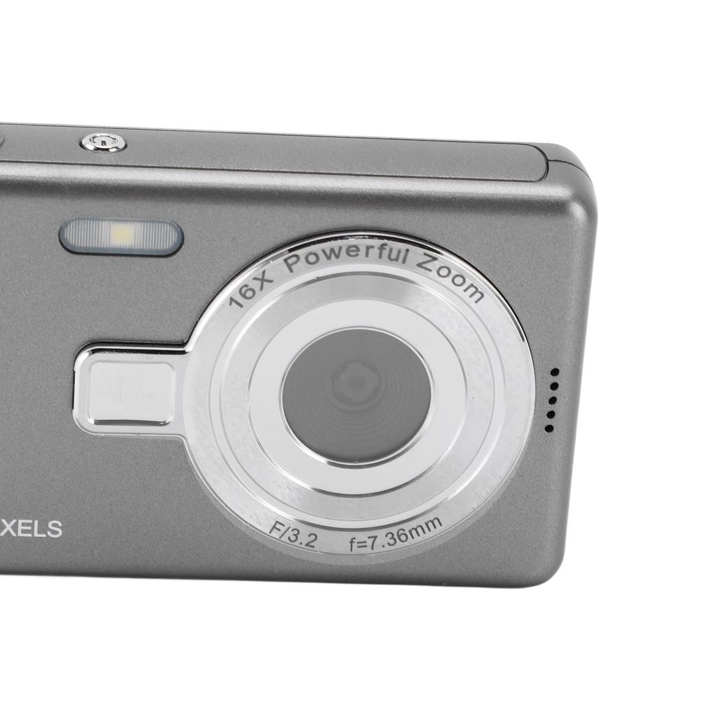 16x Digital Camera, 12MP 1080p Digital Point-and-Shoot Camera for Kids, 16x Zoom, Two 32GB Cards, 2.4-inch TFT Screen, Compact Camera with 16x