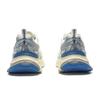 Li Ning Xingji Amorti Antidérapant Respirant Bas Haut Baskets Épaisses Homme Blanc Bleu AGCV109-4