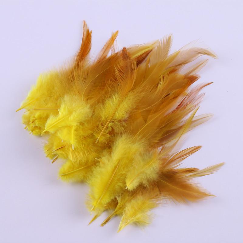 100Pcs Dyed Chicken Feather Feathers 10-15cm for DIY Crafts Handmade Jewelry Wedding Party Festival Costume Decorations