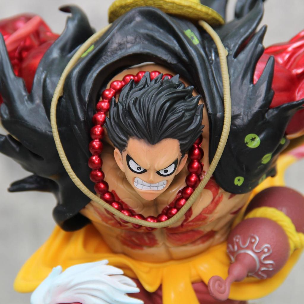 30cm One Piece Anime Figure Tianshi Luffy Battle Scene Action Figurine Doll PVC Model Toys Desktop Decoration Gift