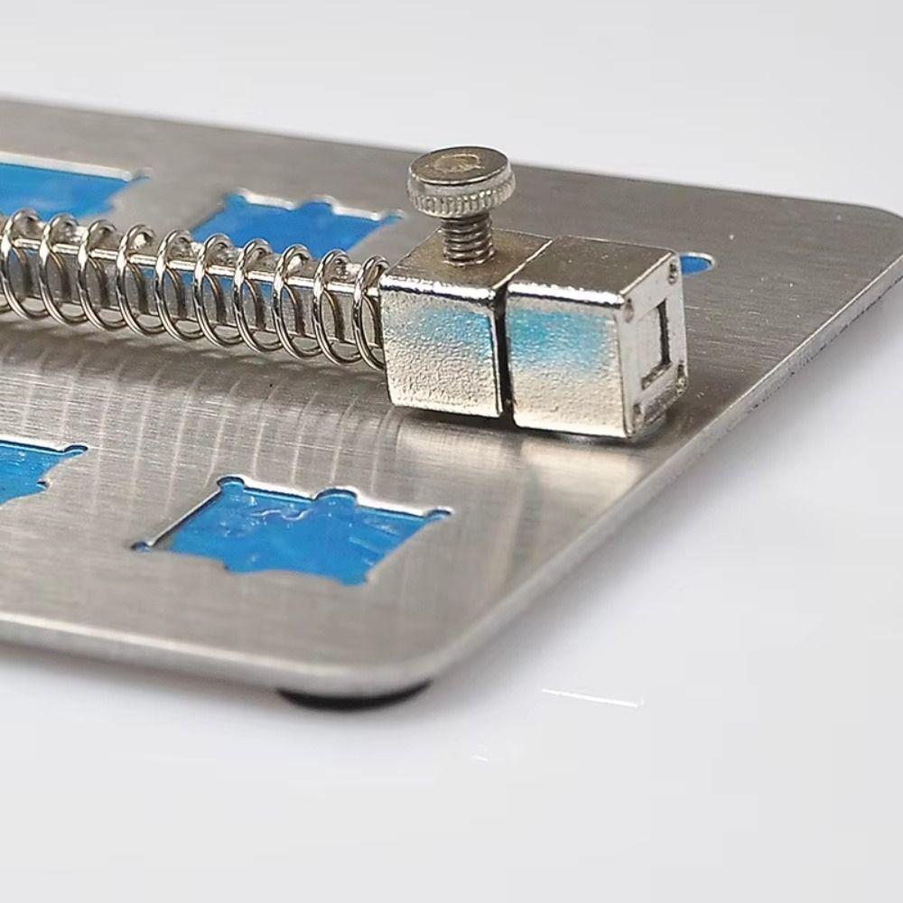 Stainless Steel Base Repair Fixture IC Groove Mobile Phone Fixture PCB Holder  Soldering Repair