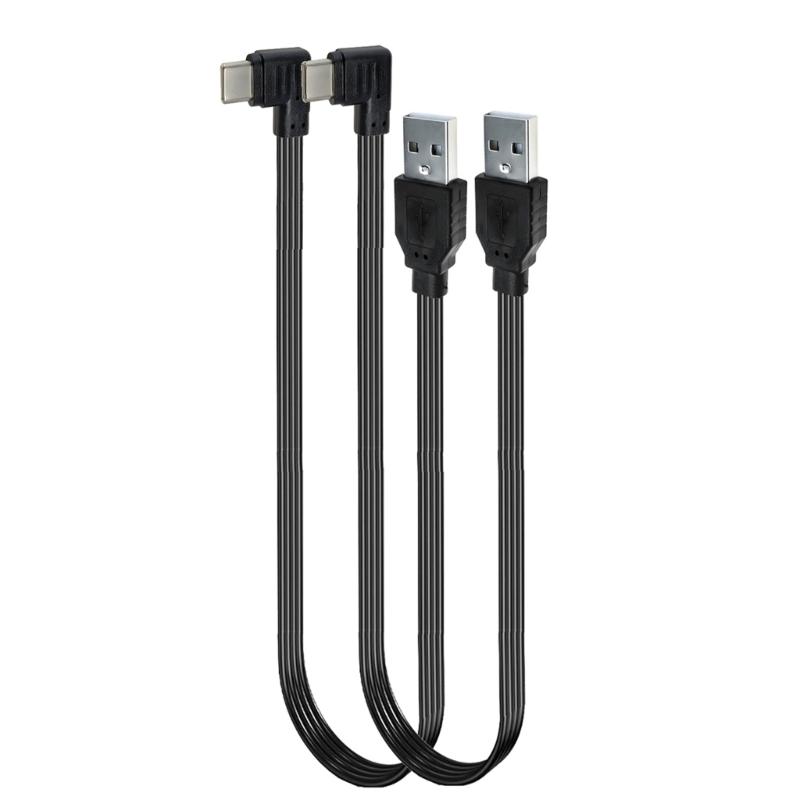 USB to Type C Power Supply Cord Male to Male Connector Wire 10W Fast Charging Cable for Multiple Devices 10-100cm