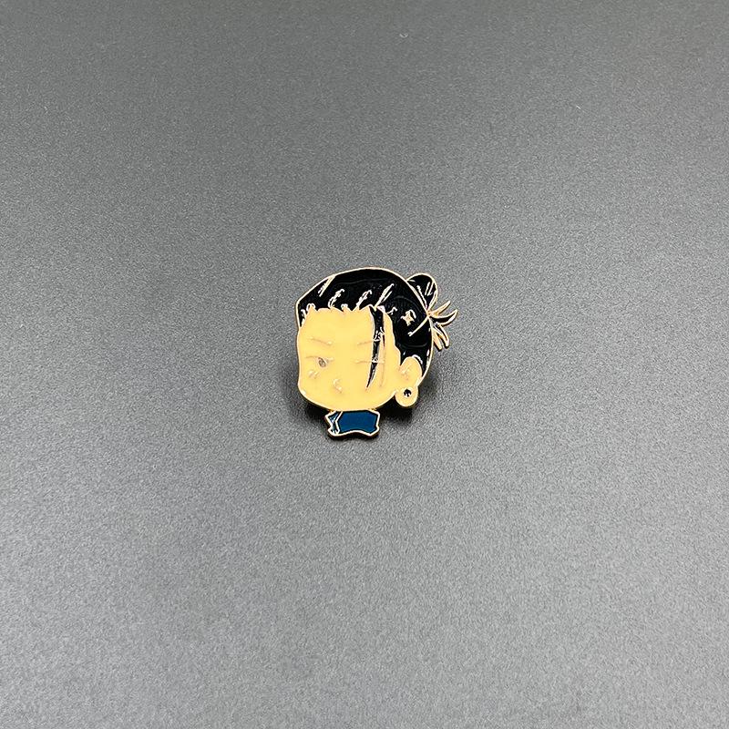 Jujutsu Kaisen Gojo Satoru Brooch - Cute Metal Badge for Backpack Accessory