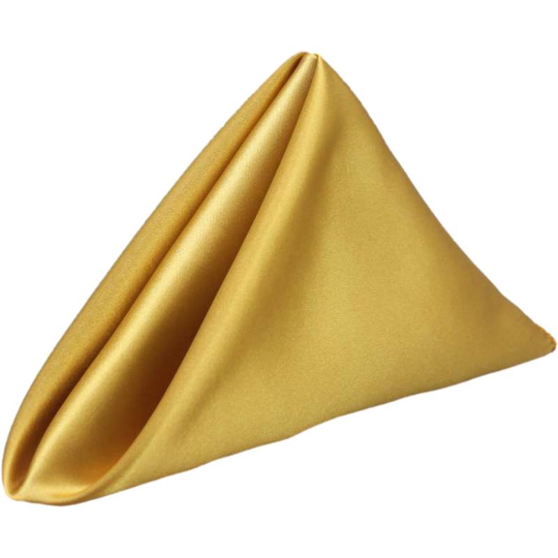 10pcs 35x35cm Square Satin Table Napkins Handkerchief  For Weddings,Party, Events, Hotels And Restaurants Decorations Supplies
