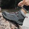 TUINANLE New Trend Men's High-Top Non-Slip Hiking Shoes Hiking Outdoor Wear-Resistant Platform Travel Boots