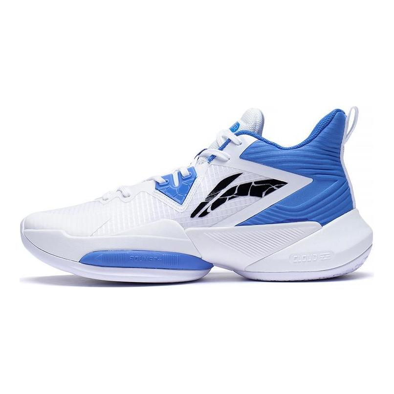 Li Ning Power Textile, Synthetic Leather, TPU Cushioning Slip Resistant Abrasion Resistant Coverage Support Mid top ABPS073-2