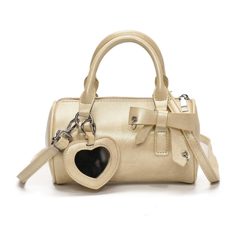 Roztomilá válcová taška dámská 2025 nová móda přenosná růžová taška polštář jednoduchá přes rameno messenger dámská taška