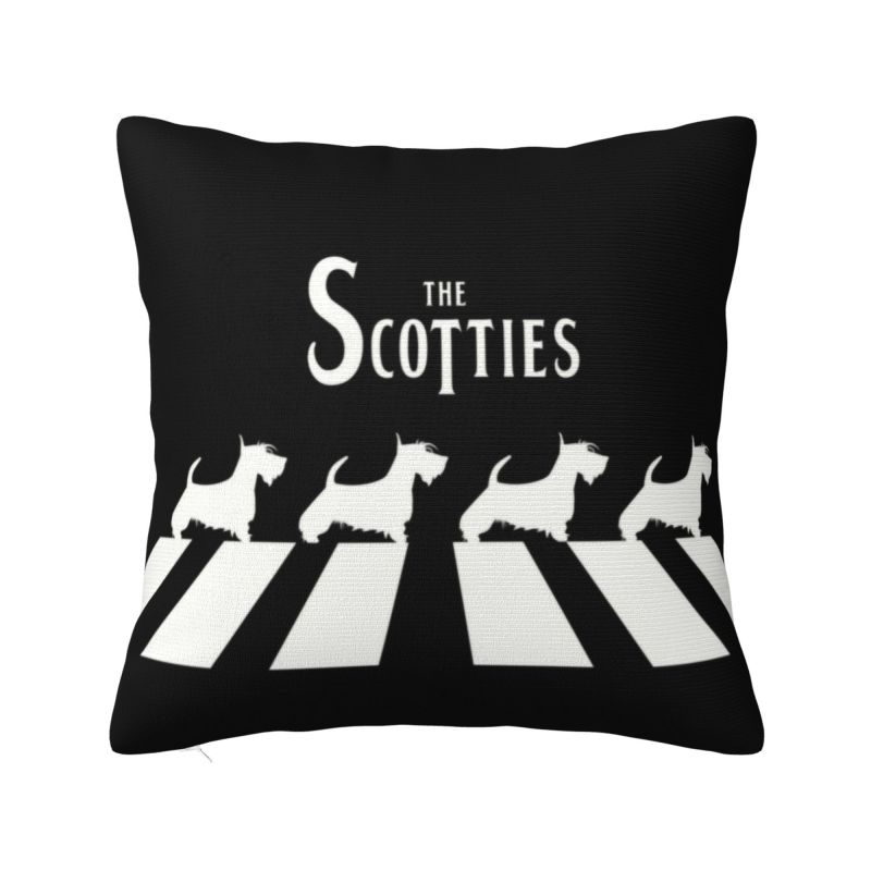 Kawaii Scottie Hund Putevar Soveværelse Dekorasjon Luksus Skotsk Terrier Pute Dekorasjon Stue Firkantet Putevar