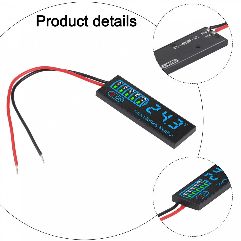 Battery Power Display LED Voltage Indicator Voltage Alarm