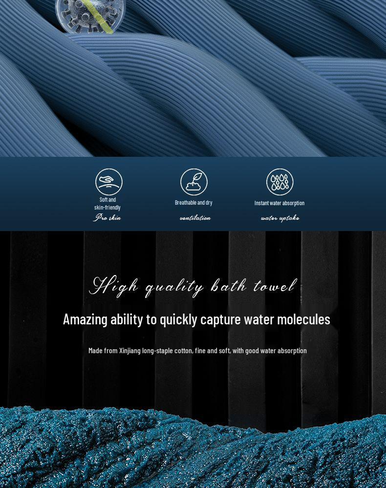 G5Z Luxury All-Cotton Bath Towel 2025 - High-End, Absorbent, Winter Essential for Adults