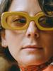 New Yellow Rectangle Sunglasses Women Ins Style Sun Glasses Male Female Brand Designer Candy Colors Small Square Oculos De Sol