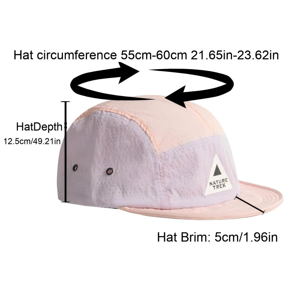 Unisex Outdoor Running Cap Short Brim Quick-Dry Breathable Mesh Sun Protection Hat for Running Cycling Hiking