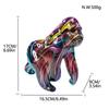 Creative Cartoon Graffiti Gorilla Sculpture, Resin Crafts, Home Decoration, Indoor, Living Room, Office, Animal Sculptures