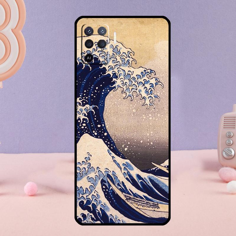 The Great Wave Phone Case For Oppo A78 A98 A80 A40 A60 A18 A38 A58 A15 A17 A77 A74 A94 A54 A57S A16 A76 A96