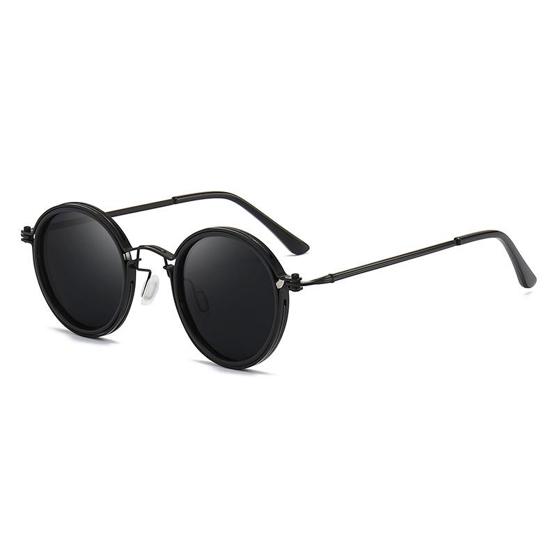 

Unisex Retro Round Sunglasses Brand Designer Vintage Small Frame Classic Gothic Steampunk Sun Glasses UV400 Driving Goggles