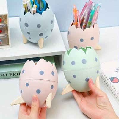 PP Pencil Case Egg Shape Stationery Storage Box New Dinosaur Egg Pen Holder  Kids Boys Girls