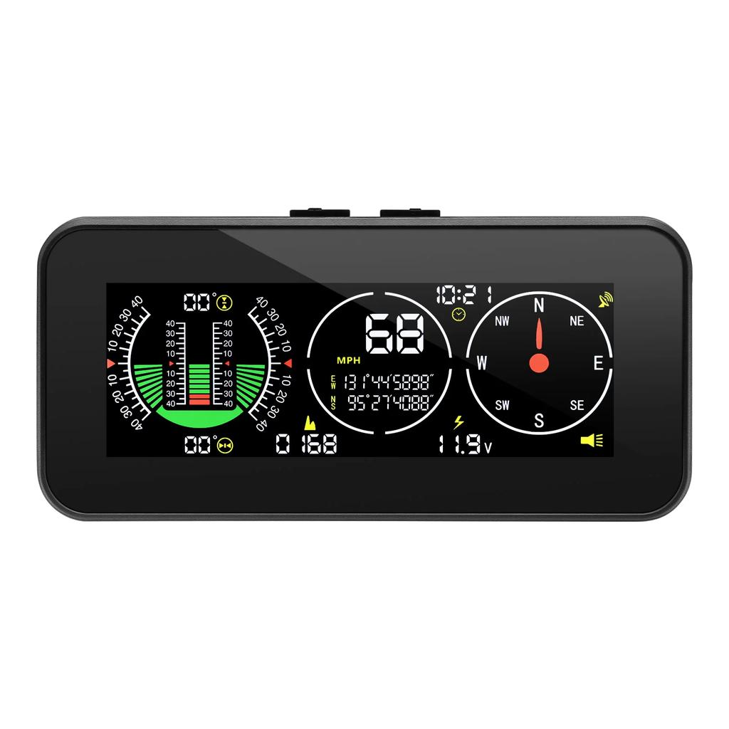 X90 M50 M60  GPS Heads-Up Display Vehicular Intelligent Horizontal Slope Meter Speedometer Compass Inclinometer Car Electronic