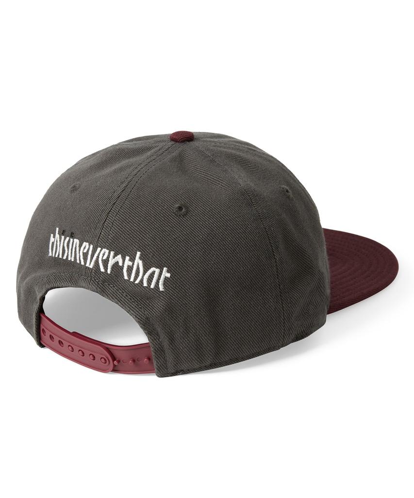 THISISNEVERTHAT 09 Czapka Snapback Węglowy/Bordowy