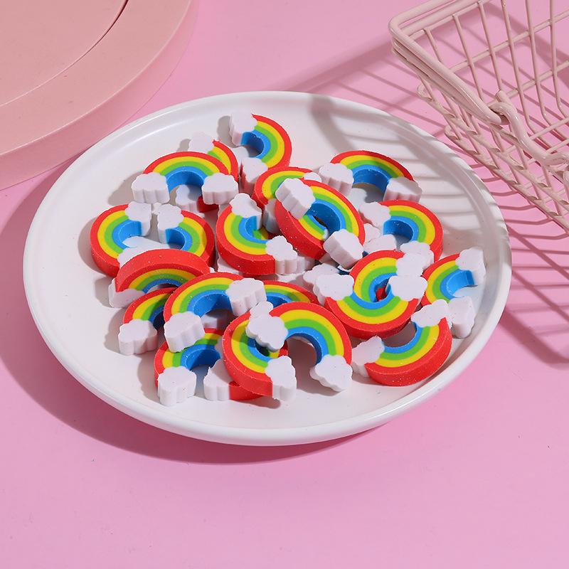 Rainbow Eraser: Colorful Stationery for Kids, School Prizes, Creative Office Use