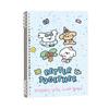 Line Dog B5 Refillable Thick Loose-leaf Notebook - Four-line Three-grid Student Edition