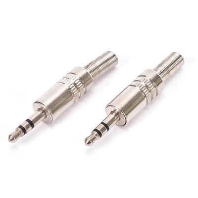 3.5Mm 3 Pole Headphone Replacement Jack Male Plug Soldering Connector
