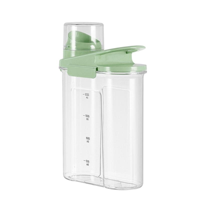Convenient Food Organizer Clear Plastic Rice Bin with Sealed Rings for Dry Goods Rice Bucket for Household Kitchen Use
