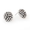 Trend Basketball Spring Baseball Volleyball Earrings With Zirconia Sparkling