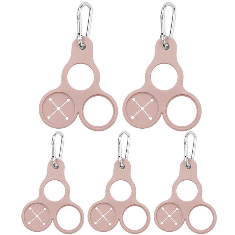 Portable 3in1 Carabiner Durable Silicone Hook For Camping Cycling Travel Wild Survival Fishing Outdoor Backpack Hooks 1/2/5pcs