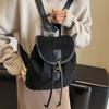 Vintage Velvet Backpack Women  Fashion Casual Backpack All-Match Portable Bucket Bag Girls Schoolbag Large Capacity Handbag