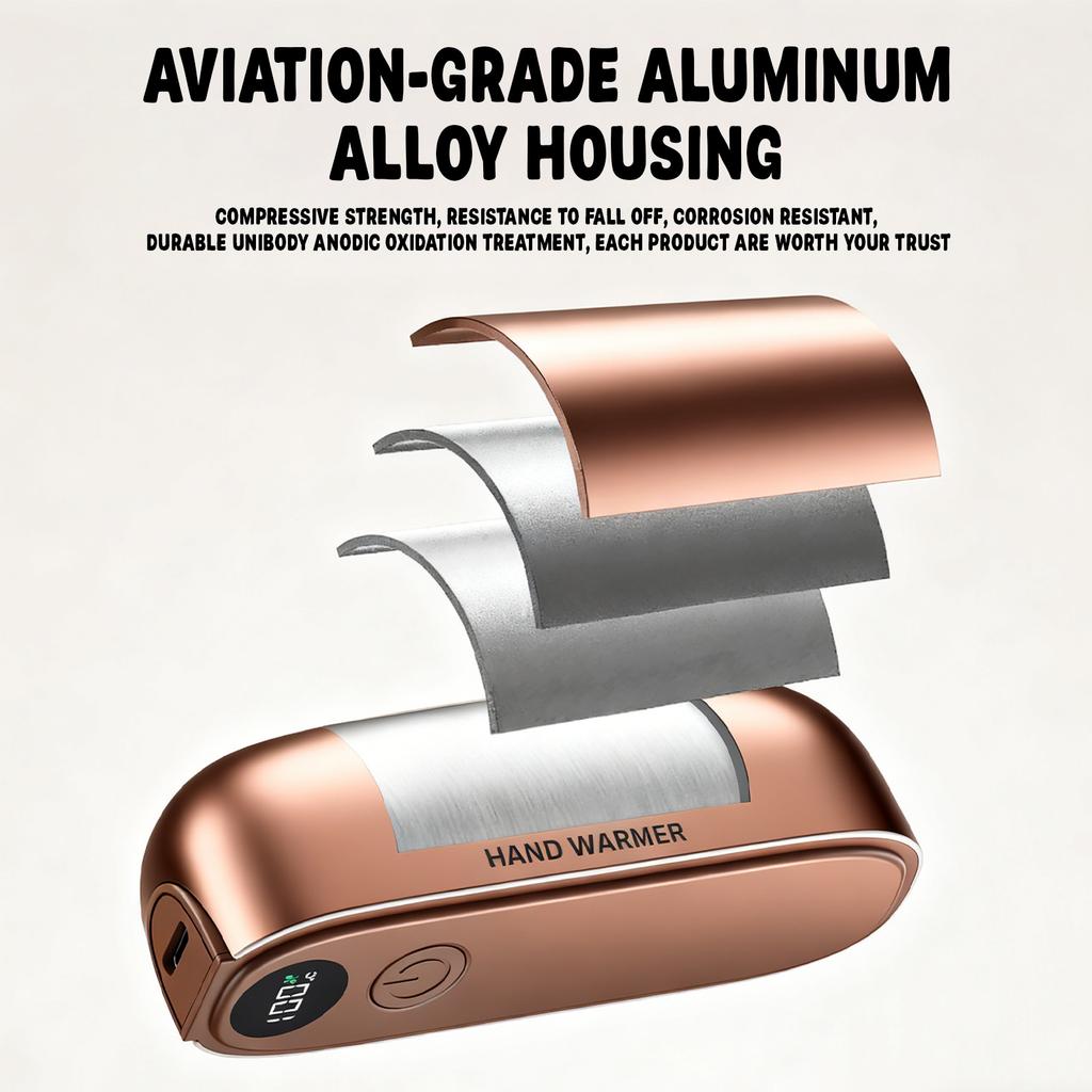 Hand Warmer Portable Pocket Hand Warmer, Magnetic Electric Hand Warmer Creative Split Hand Warmer Outdoor Warmer Portable Two In One.