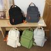 2025 Women's Fashion Textured Casual Backpack - Solid Color, Versatile for Commute & Travel