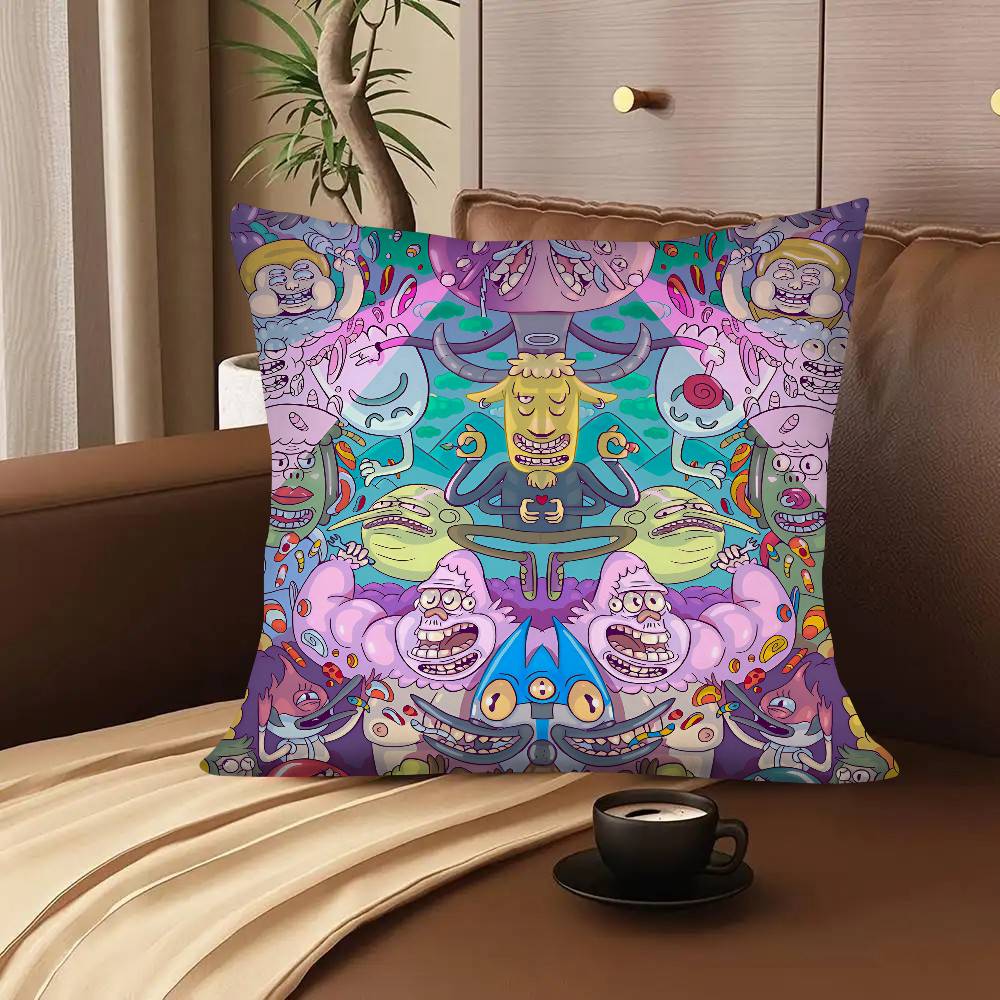 Anime T-The Midnight Gospel Pillow Case Square Pillow Bedroom Sofa Leisure Comfort Cushion Car Living Room Home Decoration