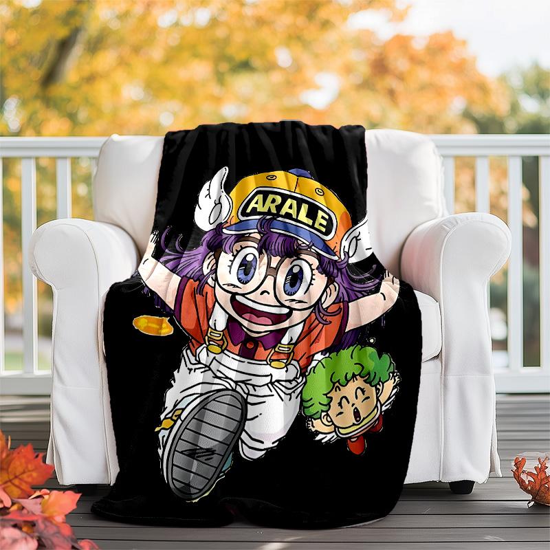 Arale Norimaki printed throw blanket—lightweight,soft,warm;versatile blanket for all seasons—perfect as &air-conditioning throw,nap blanket