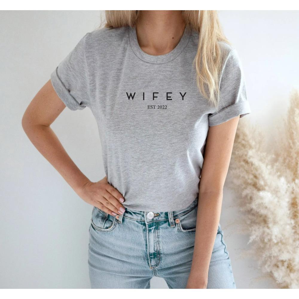 Funny Print T-Shirt Short Sleeve Casual Top for Spring & Summer, Women's Clothing Casual Basics O-collar