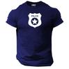 Police T Shirt Gym Clothing Bodybuilding Training Workout Exercise Fitness Top