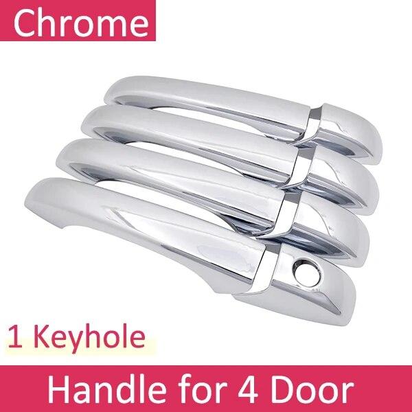 For Dodge Grand Caravan MK5 2008~ Chrome Door Handle Cover Trim Catch Set Car Styling Accessories 2009 2010 2011 2012 2013