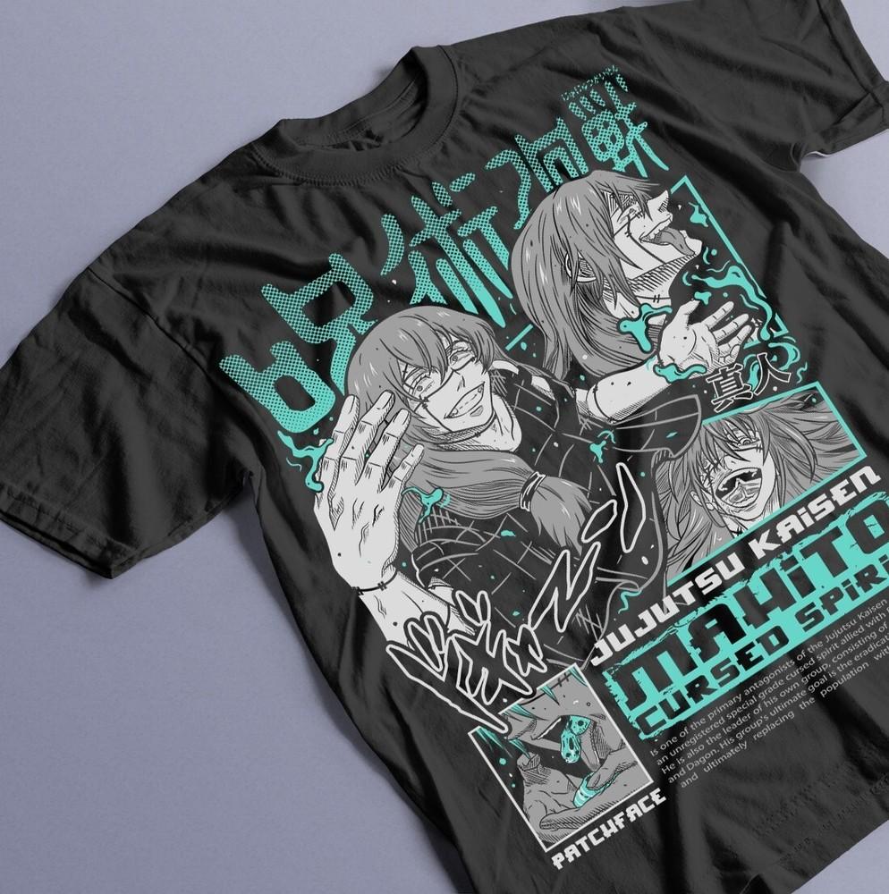 

Футболка Махито Магическая битва Фушигуро Тодзи Ужасы Аниме Подарки Футболка Все размеры 3XL