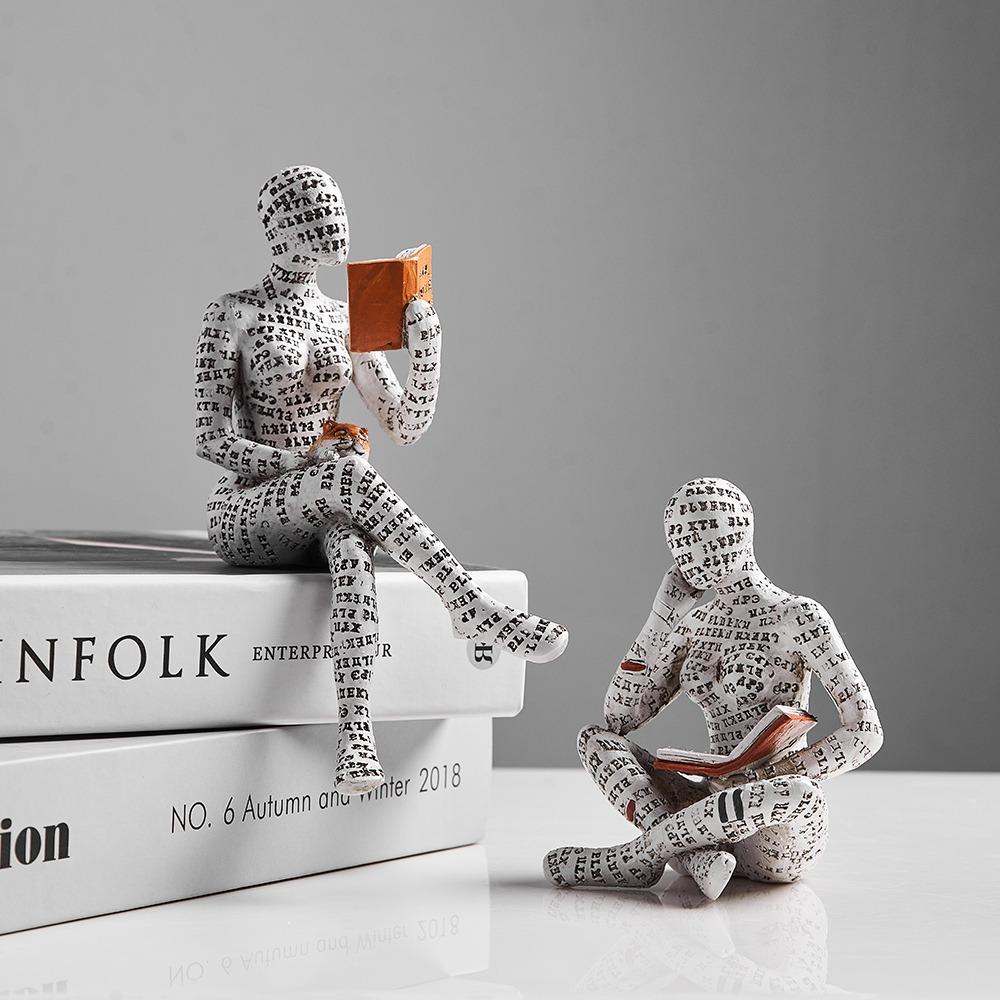 Humanoid sculptures & figurines Home Decoration statues and statues Mummy Figure Sculpture Living Room Decor Office Ornaments